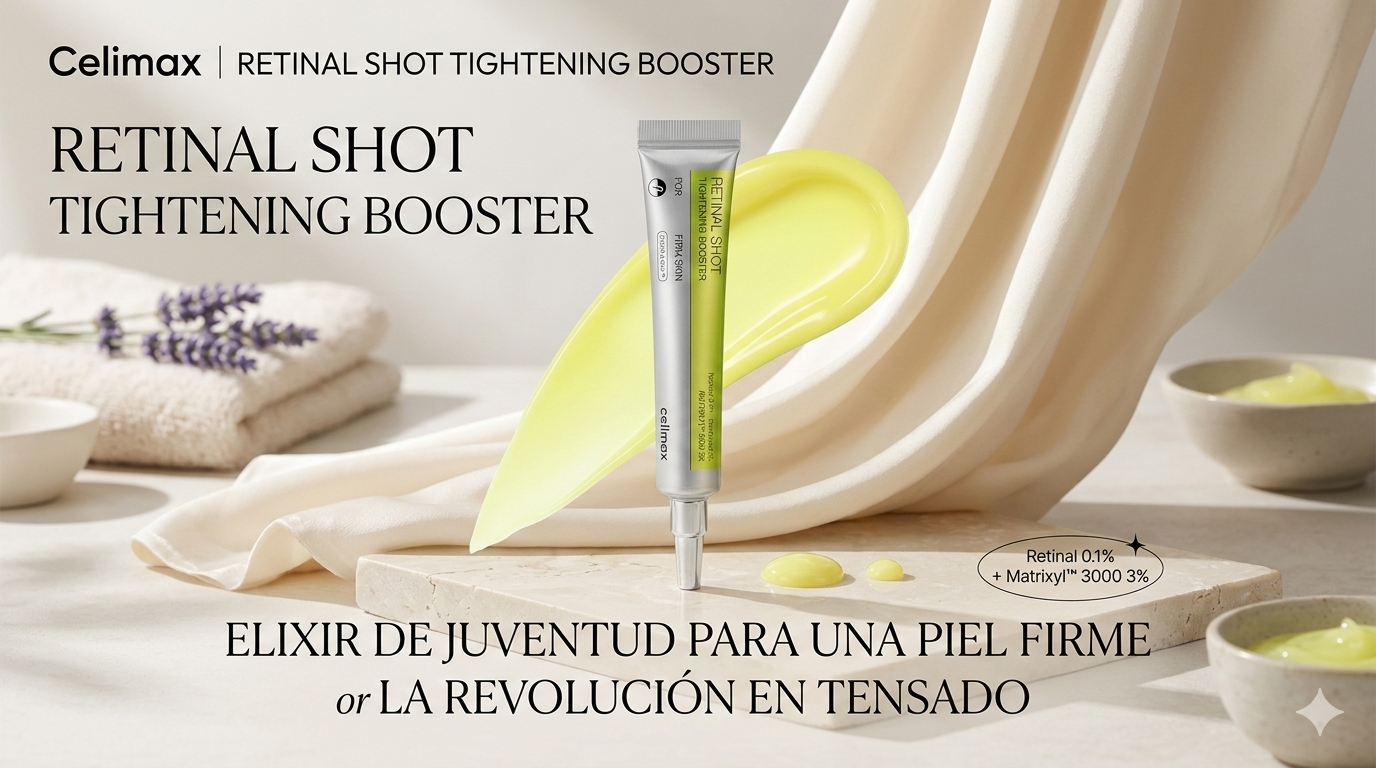 ✨ Retinal Booster Reafirmante Intensivo 15 mL  Crema Gel Orgánica Hidratante con Retinal