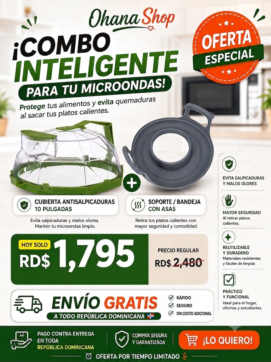 El Kit anti quemaduras y derrames para Microondas